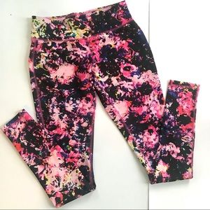 Mossimo bright floral athletic leggings XS